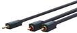 ClickTronic MiniJack - 2xRCA Cas. - 10m