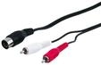 Pro DIN 5 pins M - 2xRCA M - 1.5m