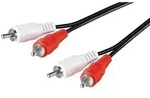 RCA Stereo Cable - Black - 0.5m