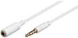 Pro MiniJack 3.5mm Ext. 4P - Wh - 1m