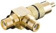 Pro Audio adapter RCA T-plug - Black