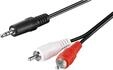 Pro Audio cable AUX adapter 3.5 mm male to stereo RCA male CU