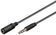 Pro MiniJack 3.5mm Ext. - Schwarz - 0.5m