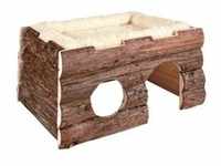 Tilde house with bed guinea pigs bark wood 39 × 22 × 29 cm