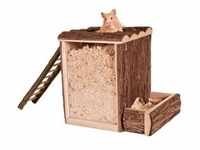 Burrow tower hamsters bark wood 25 × 24 × 20 cm