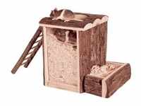 Burrow tower mice bark wood 20 × 20 × 16 cm