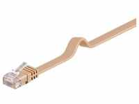 CAT 6 Flat-patch cable U/UTP light brown