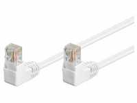 CAT 5e patchcable 2x 90°angled U/UTP white 1 m