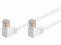 CAT 5e patchcable 2x 90°angled U/UTP white 10 m