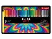 Pen 68 Arty metal tin of 30 colors