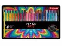 Pen 68 Arty metal tin of 40 colors