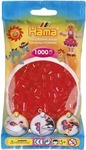 Hama 207-13, Hama Beads - Red transparent 1000 pcs
