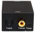 SPDIF Digital Koaxial oder Toslink zu Stereo RCA Audio Konverter