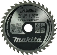 Makita B-33635, Makita Specialized circular saw blade - for wood