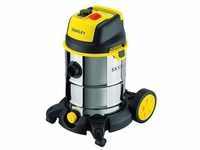 Stanley 30L Stainless Steel Wet And Dry Vacuum Cleaner With Power Tool...