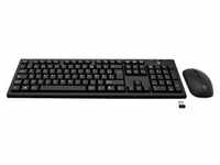 V7 CKW200ES, V7 CKW200ES - keyboard and mouse set - Spanish - black - Tastatur & Maus