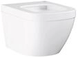 Euro Ceramic Wall-hung compact toilet Rimless