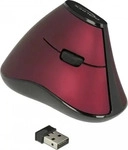 DeLOCK 12528, DeLOCK - vertical mouse - 2.4 GHz - black / red - Vertical mouse