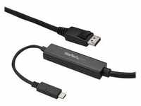 3 m (10 ft.) USB-C to DisplayPort Cable - 4K 60Hz - Black - external video adapter -