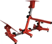 Arozzi VELOCITA-RED, Arozzi Velocit&agrave; - gaming chair wheel/pedals stand - metal - red
