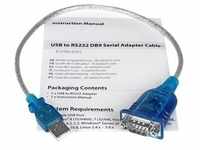 1 Port USB zu RS232 DB9 Serial Adapter Kabel