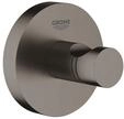 Grohe Essentials, Bademantelhaken, hard graphite geb&uuml;rstet