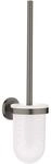 Grohe Essentials, Toilettenb&uuml;rstengarnitur, hard graphite geb&uuml;rstet