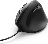 Hama 00182698, Hama Vertical Ergonomic - vertical mouse - USB - black - Vertical