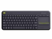 K400 Plus Ergonomic Wireless Touch - Tastaturen - Englisch - US - Schwarz