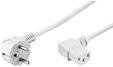 Pro Strom Kabel C13 2x90&deg; - Wei&szlig; - 3m