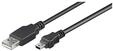 USB-A USB Mini-B (5-pin) - 3m - Schwarz