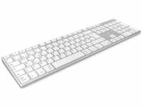 KeySonic 60395, KeySonic KSK-8022BT - Tastaturen - Deutsch - Silber