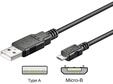 Pro USB-A USB Micro-B - 0.15m - Schwarz