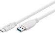Pro USB-A USB-C - 0.5m - USB 3.0 - Wei&szlig;