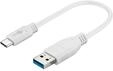 Pro USB-A USB-C - 0.2m - USB 3.0 - Wei&szlig;