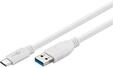 Pro USB-A USB-C - 1m - USB 3.0 - Wei&szlig;