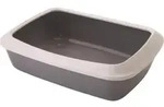 Savic Iriz Cat Litter Tray with Rim 50cm Cool Grey