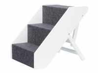 Stairs height-adjustable MDF 40 × 67 cm white