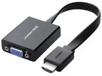 40248 Adapter / HDMI - VGA micro USB / audio 3.5mm mini jack - Black