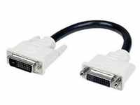 6in DVI-D Dual Link Digital Port Saver Extension Cable M/F - DVI extension...
