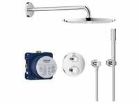 Grohtherm shower system, 2 heads, Wall, Chrome