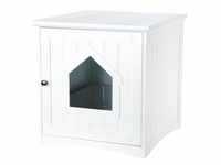 Cat house for cat toilets MDF 49 × 51 × 51 cm white