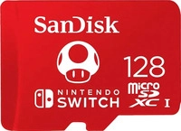 SANDISK SDSQXAO-128G-GNCZN, SANDISK Nintendo Switch microSD - 100MB/s - 128GB - Mario