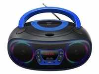 TCL-212BT - Blue - Boombox - CD - FM - USB - Bluetooth - MP3 Spieler