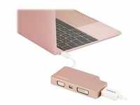 USB-C Multiport Video Adapter - 4-in-1 USB-C Adapter Rose Gold - external video