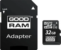 GOODRAM M1AA-0320R12, GOODRAM microSD/SD M1AA - 100MB/s - 32GB