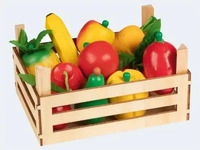 Goki 51658, Goki Fruit and Vegetables in Box 10pcs.