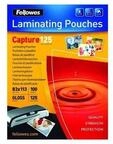 Fellowes Gl&auml;nzende Karten-Laminierfolie 125 Mikron - 83x113mm