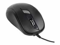 MUS-6B-01 - mouse - USB - black - Maus (Schwarz)