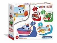 Clementoni 20811, Clementoni My First Puzzles - Vehicles Boden